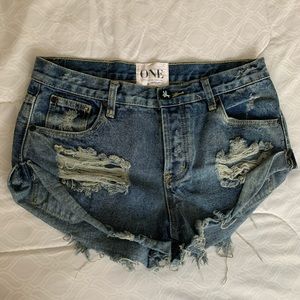 One Teaspoon Denim Shorts
